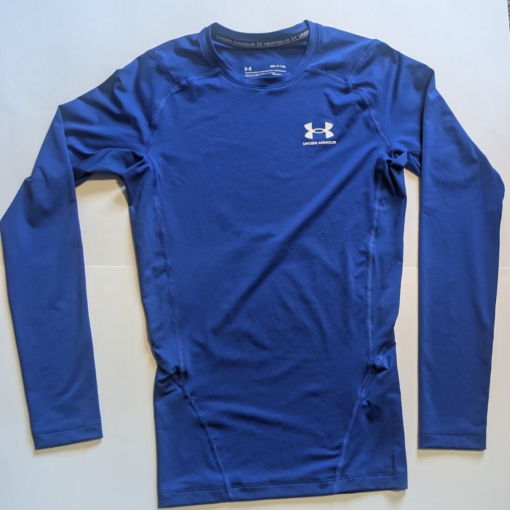 Under Armour Heat Gear Boys Long Sleeved Royal Blue Size S